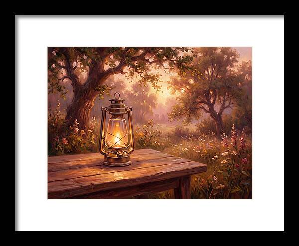 Oil Lantern At Dusk
