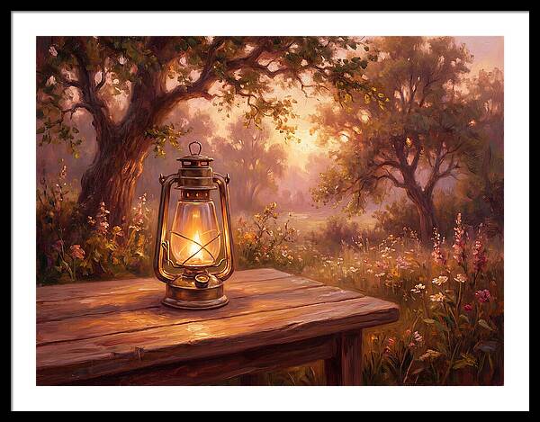 Oil Lantern At Dusk