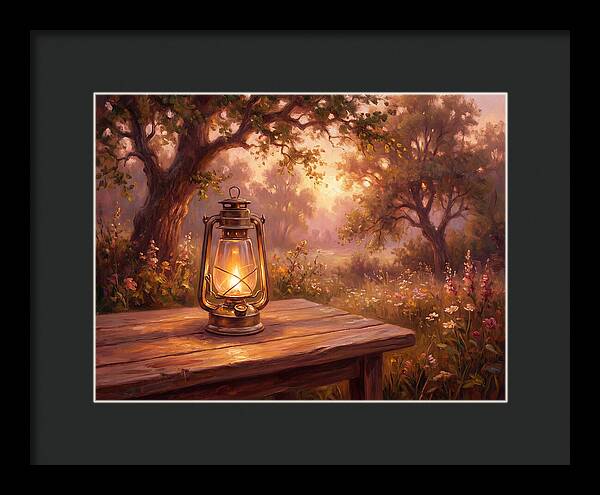 Oil Lantern At Dusk