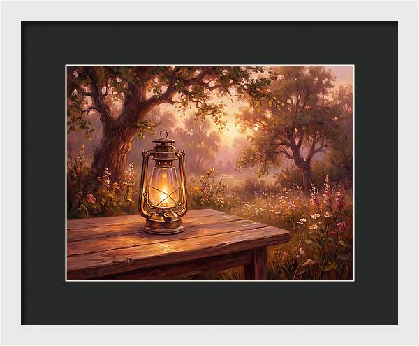 Oil Lantern At Dusk