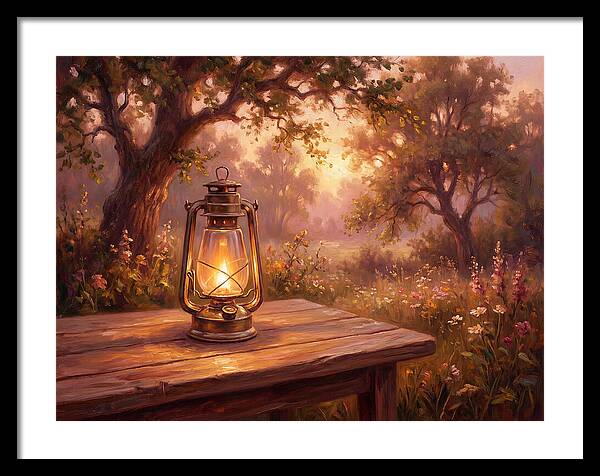 Oil Lantern At Dusk