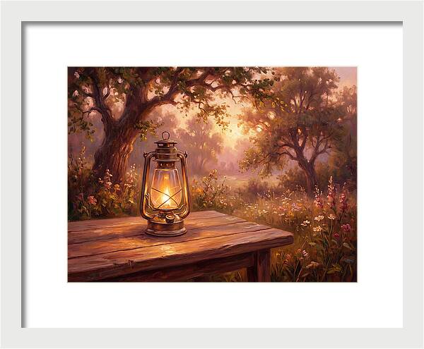 Oil Lantern At Dusk