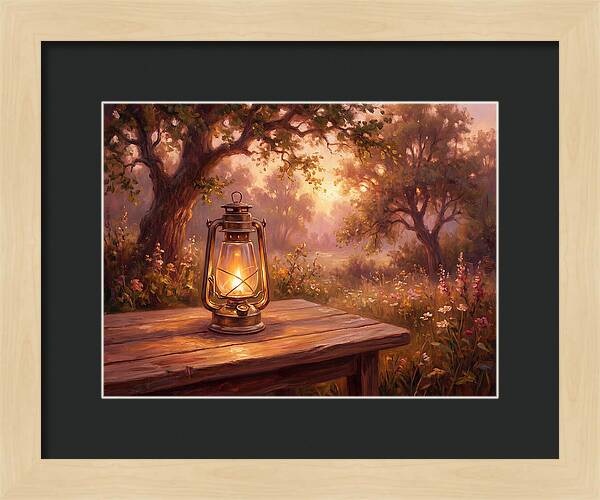 Oil Lantern At Dusk