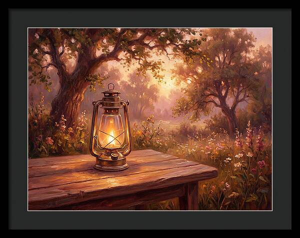 Oil Lantern At Dusk