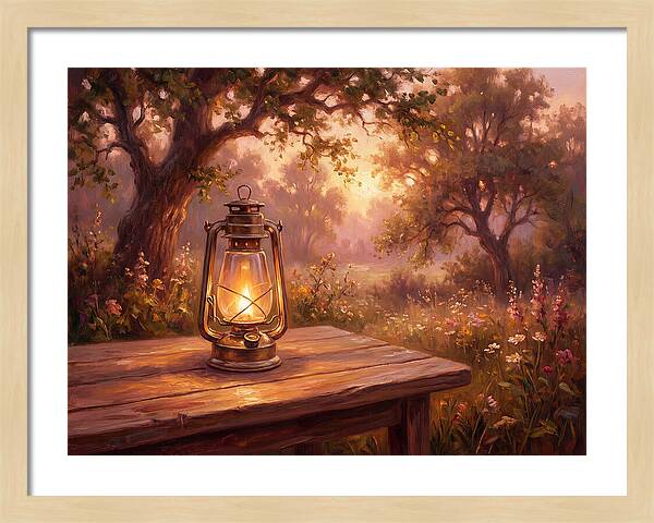 Oil Lantern At Dusk