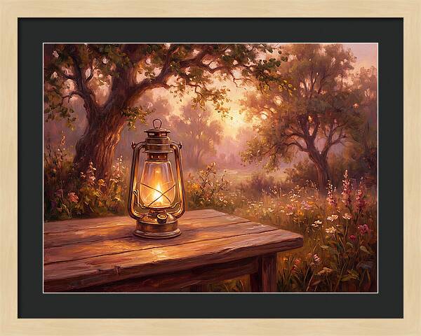 Oil Lantern At Dusk