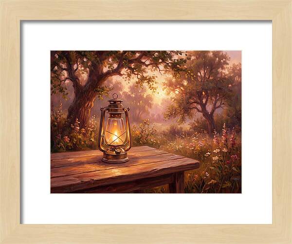 Oil Lantern At Dusk