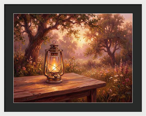 Oil Lantern At Dusk