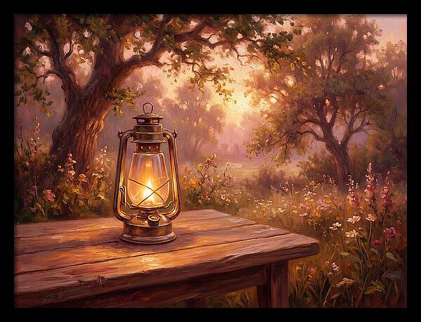 Oil Lantern At Dusk