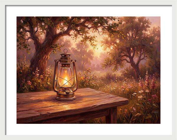 Oil Lantern At Dusk
