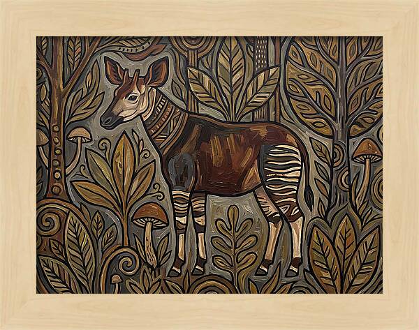 Okapi Amongst Nature