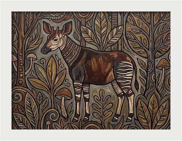 Okapi Amongst Nature
