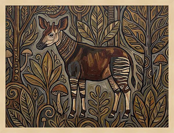 Okapi Amongst Nature