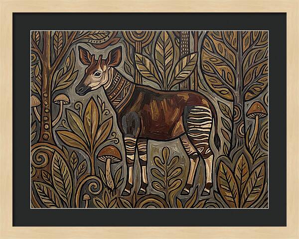 Okapi Amongst Nature