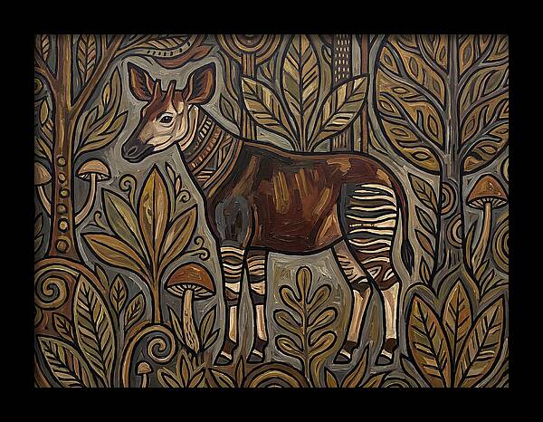 Okapi Amongst Nature