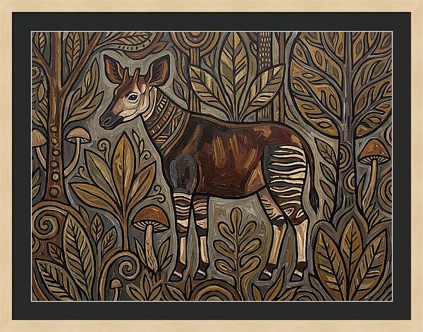Okapi Amongst Nature
