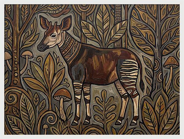 Okapi Amongst Nature