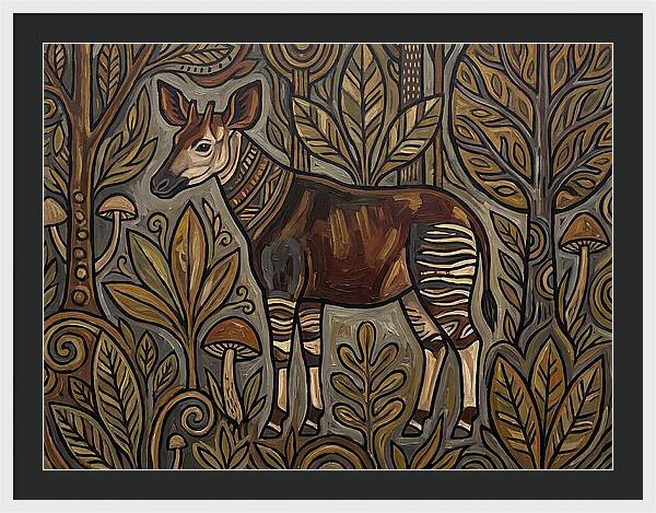 Okapi Amongst Nature