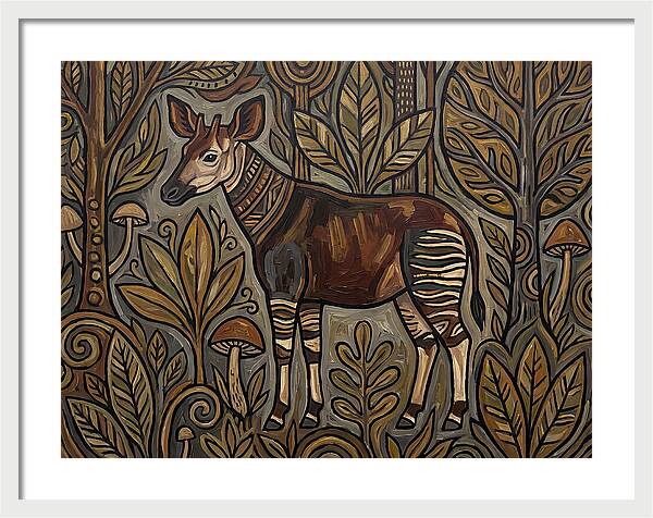 Okapi Amongst Nature
