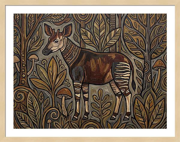 Okapi Amongst Nature