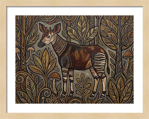 Okapi Amongst Nature