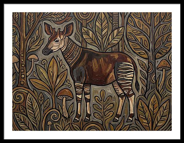 Okapi Amongst Nature