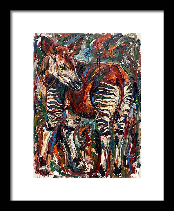 Okapi In Expressionist Style