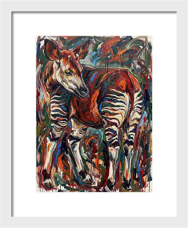 Okapi In Expressionist Style