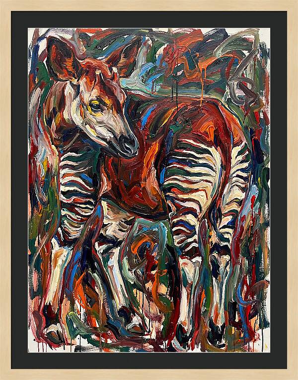 Okapi In Expressionist Style