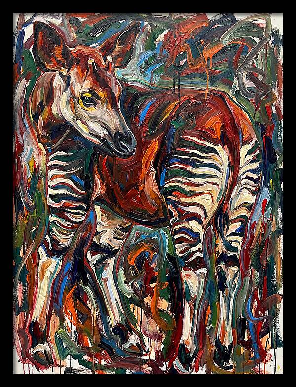 Okapi In Expressionist Style