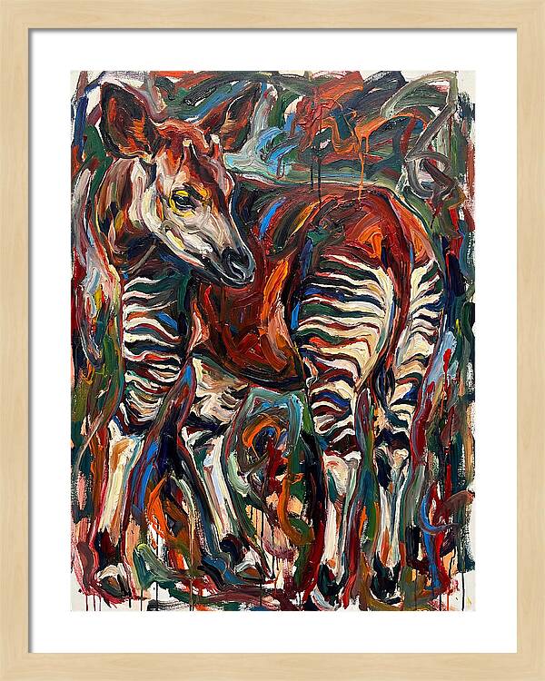 Okapi In Expressionist Style