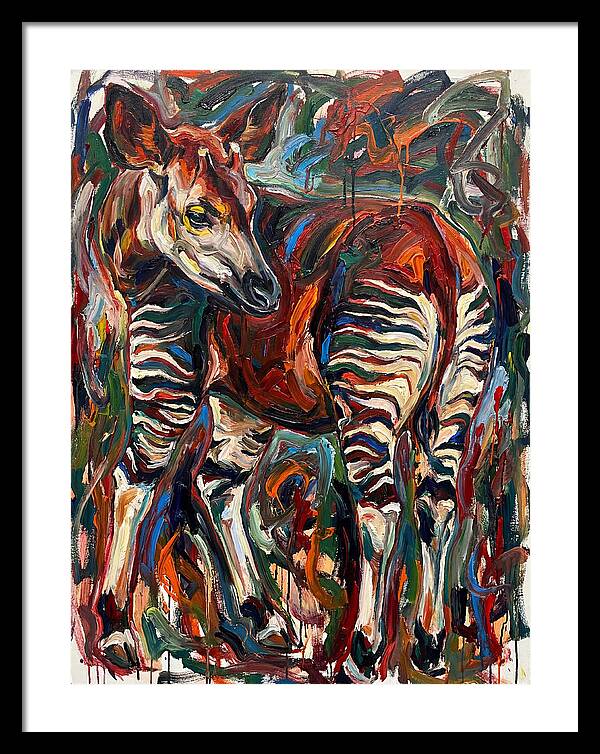 Okapi In Expressionist Style