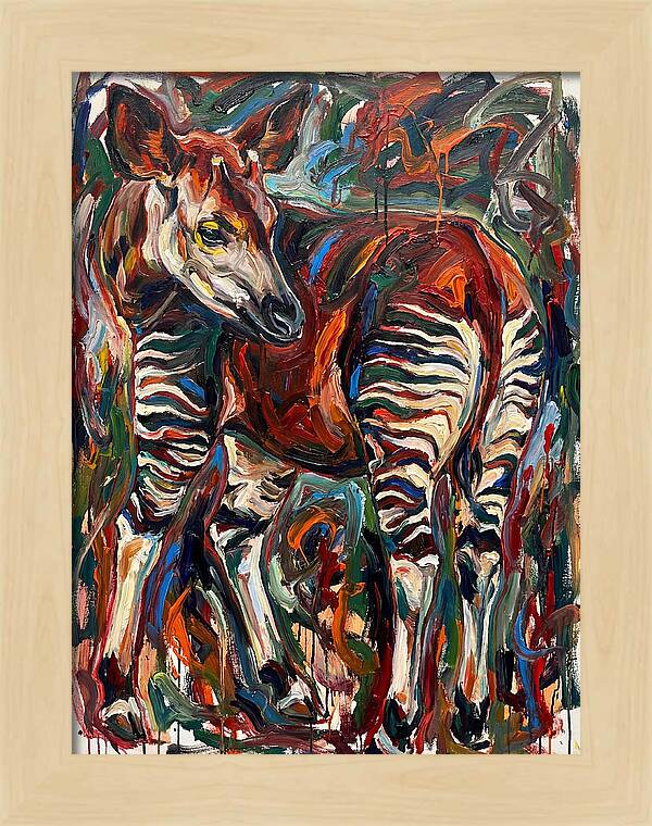 Okapi In Expressionist Style