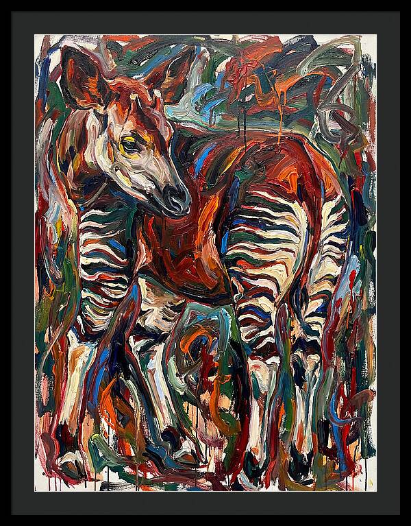 Okapi In Expressionist Style