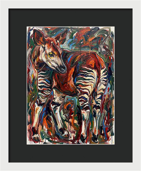 Okapi In Expressionist Style