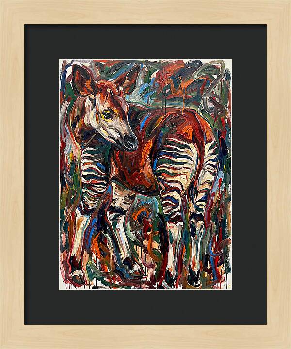 Okapi In Expressionist Style