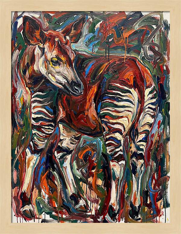 Okapi In Expressionist Style