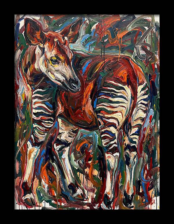 Okapi In Expressionist Style
