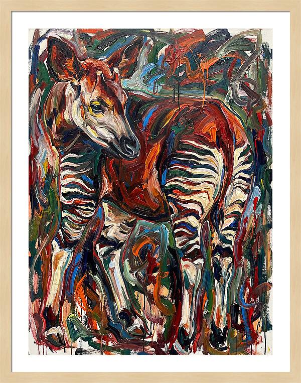 Okapi In Expressionist Style