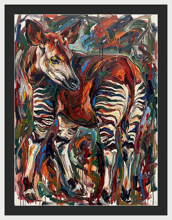 Okapi In Expressionist Style