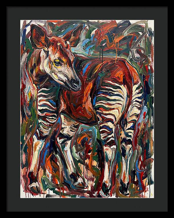 Okapi In Expressionist Style