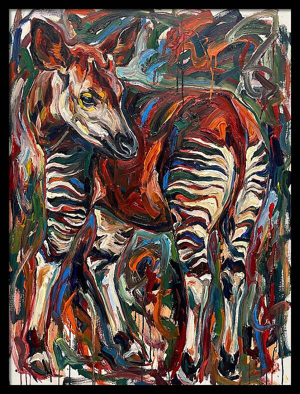 Okapi In Expressionist Style