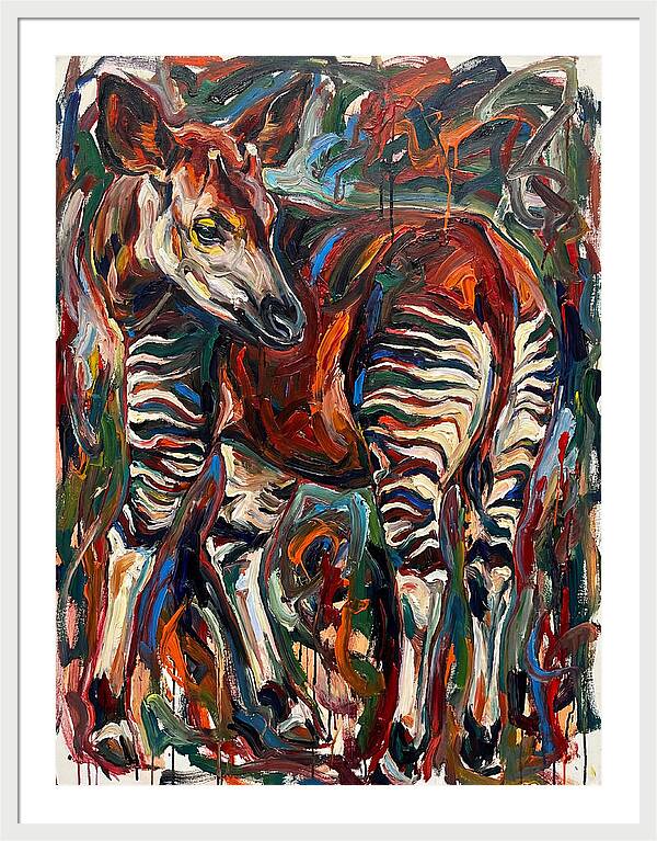 Okapi In Expressionist Style