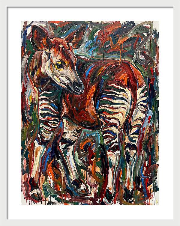 Okapi In Expressionist Style
