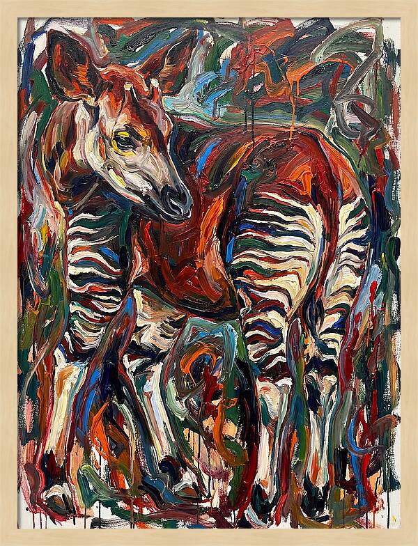 Okapi In Expressionist Style