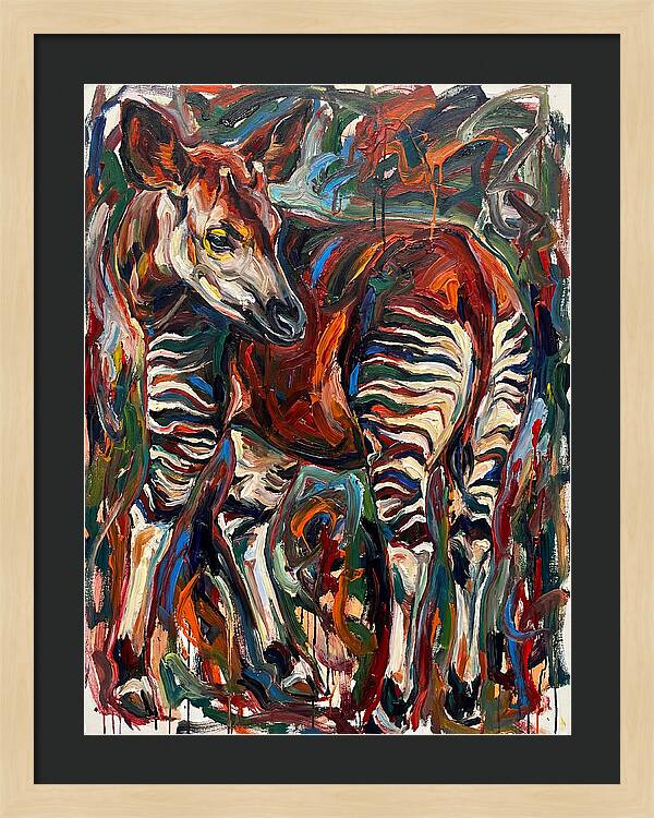 Okapi In Expressionist Style