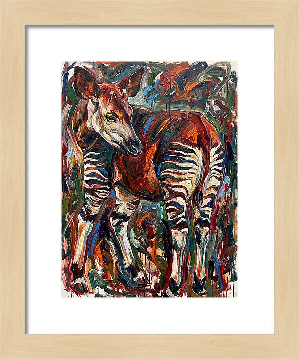 Okapi In Expressionist Style