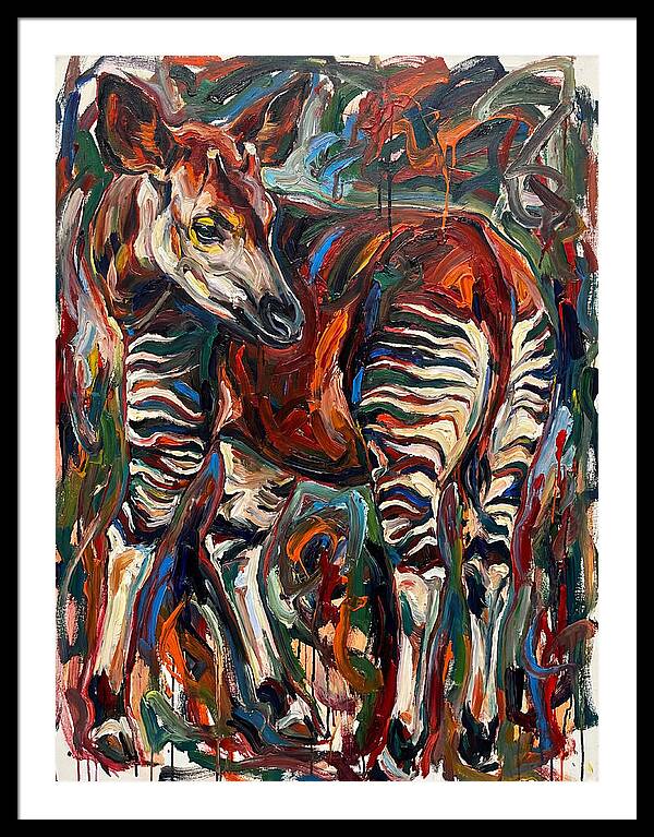 Okapi In Expressionist Style