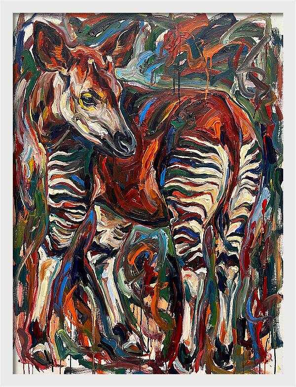 Okapi In Expressionist Style