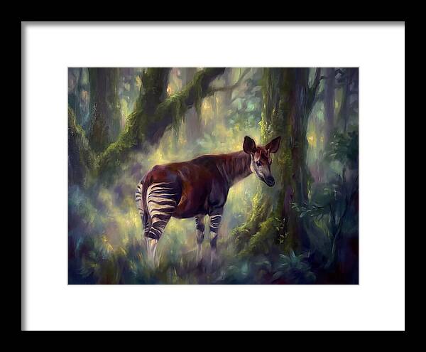 Okapi In The Forest
